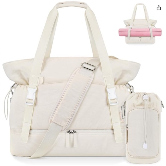 Amazon Handbags - NWT ETRONIK Cream Travel Bag with Durable Design